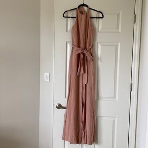 Zara nude jumpsuit